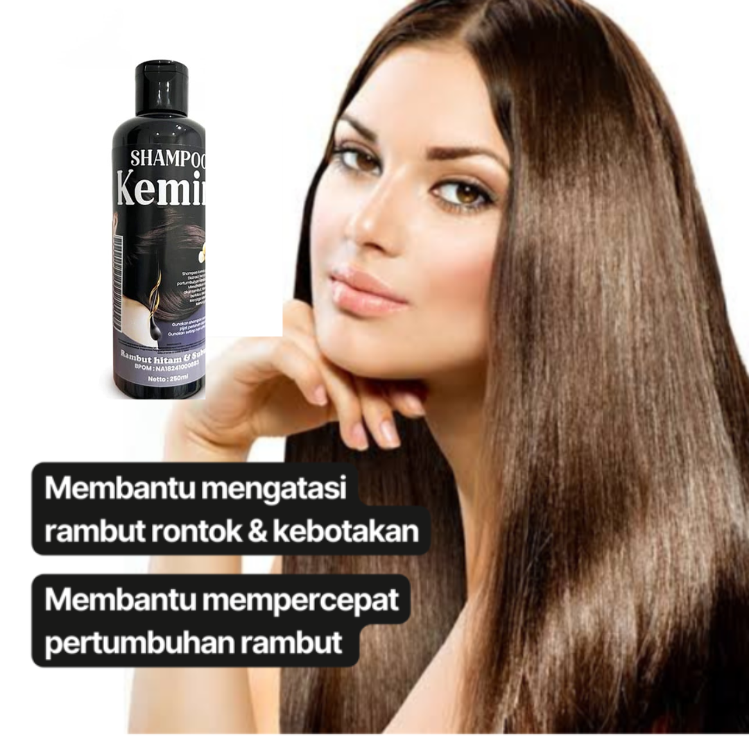 Sampo Kemiri Penumbuh Rambut Mengandung Kemiri, Vitamin A, C, dan E - Menghentikan Kerontokan Rambut dan Dapatkan Rambut yang Lebih Tebal serta Panjang dalam 2 Bulan atau Uang Anda Kembali